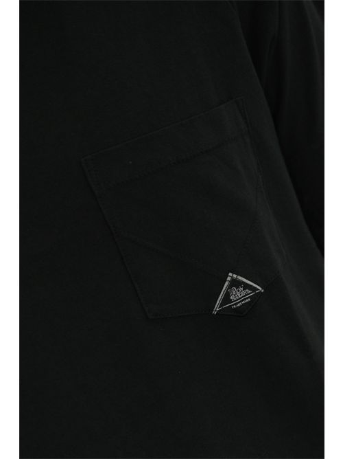 T-shirt Pocket in jersey Nero Roy Roger's | RRU90048CA160111C0020